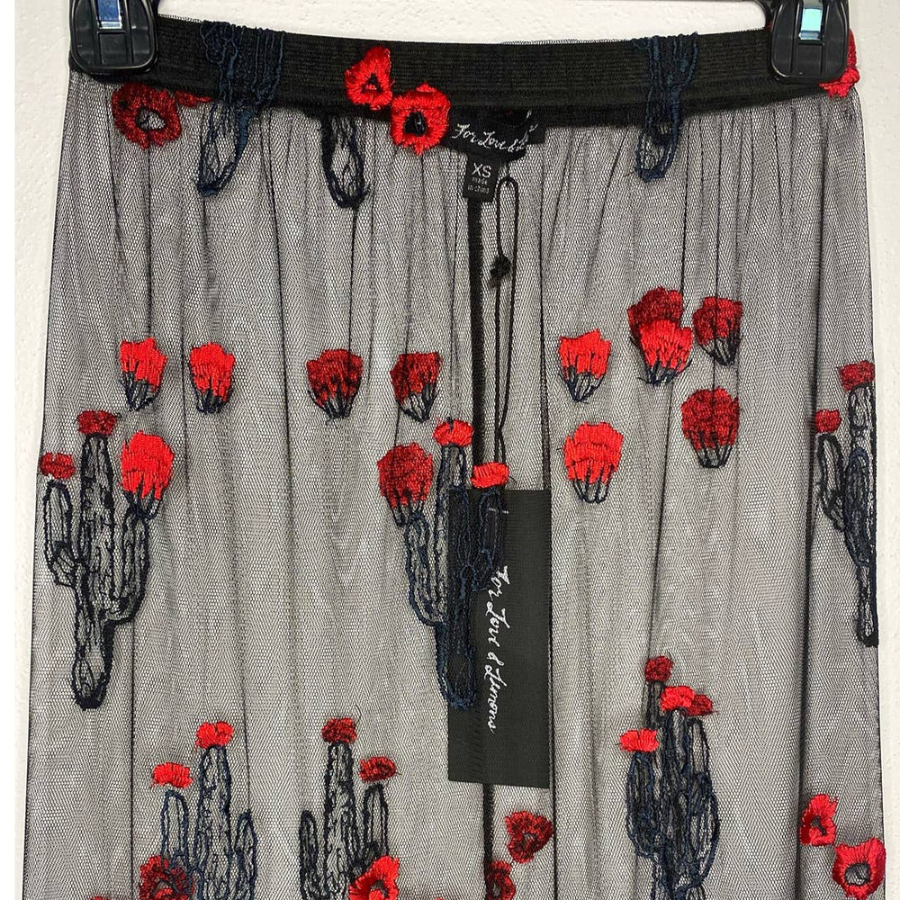For Love and Lemons Desert Rose Maxi Skirt Women's Size Extra Small - Picture 3 of 11
